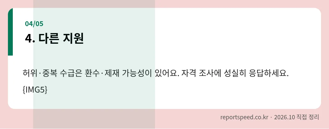 다른 지원 정리 표 이미지