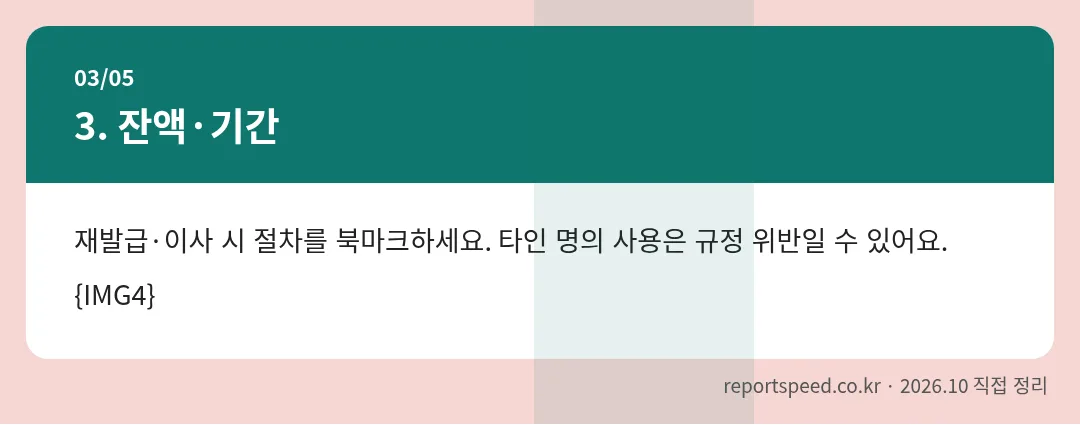 잔액·기간 정리 표 이미지